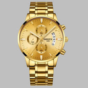 Introducing the Epitome of Elegance: The Men's Luxurious Gold Wristwatch!
