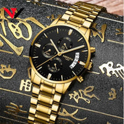Introducing the Epitome of Elegance: The Men's Luxurious Gold Wristwatch!