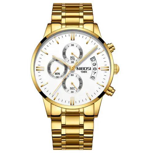 Introducing the Epitome of Elegance: The Men's Luxurious Gold Wristwatch!