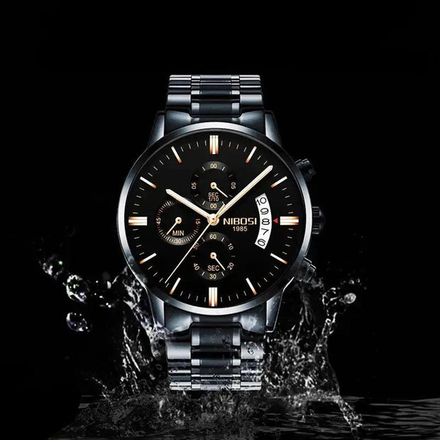 Introducing the Epitome of Elegance: The Men's Luxurious Gold Wristwatch!