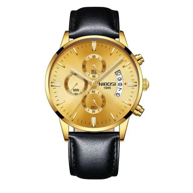 Introducing the Epitome of Elegance: The Men's Luxurious Gold Wristwatch!