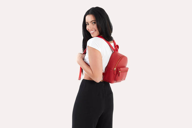 Itty-Bitty Backpack: Genuine Pebble Leather, Perfectly Petite