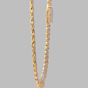 LAZRIN Premium Silver Moissanite Cuban Chain