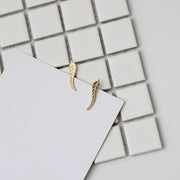 Leaf Crawler Earrings - Zinc Alloy Climber Style