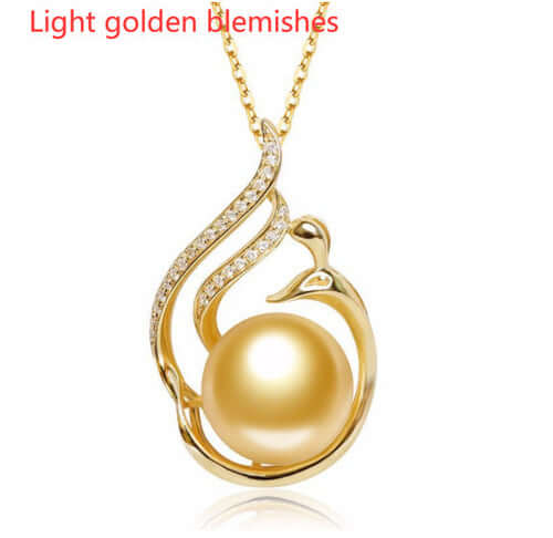 LuxeJewels™ – OceanGold™ Saltwater Pearl Pendant (925 Silver)
