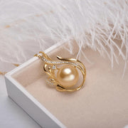 LuxeJewels™ – OceanGold™ Saltwater Pearl Pendant (925 Silver)