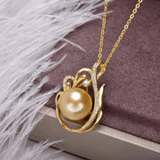 LuxeJewels™ – OceanGold™ Saltwater Pearl Pendant (925 Silver)