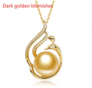 LuxeJewels™ – OceanGold™ Saltwater Pearl Pendant (925 Silver)