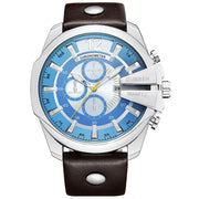 Men's Fashion & Casual Quartz Wristwatch with Leather Band