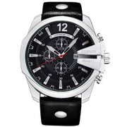 Men's Fashion & Casual Quartz Wristwatch with Leather Band