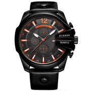 Men's Fashion & Casual Quartz Wristwatch with Leather Band