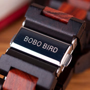 Men's Water-Resistant Wooden Mechanical Watch