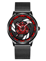 Men's Waterproof Motorcycle Rim Wristwatch