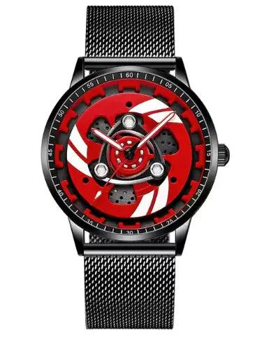 Men's Waterproof Motorcycle Rim Wristwatch