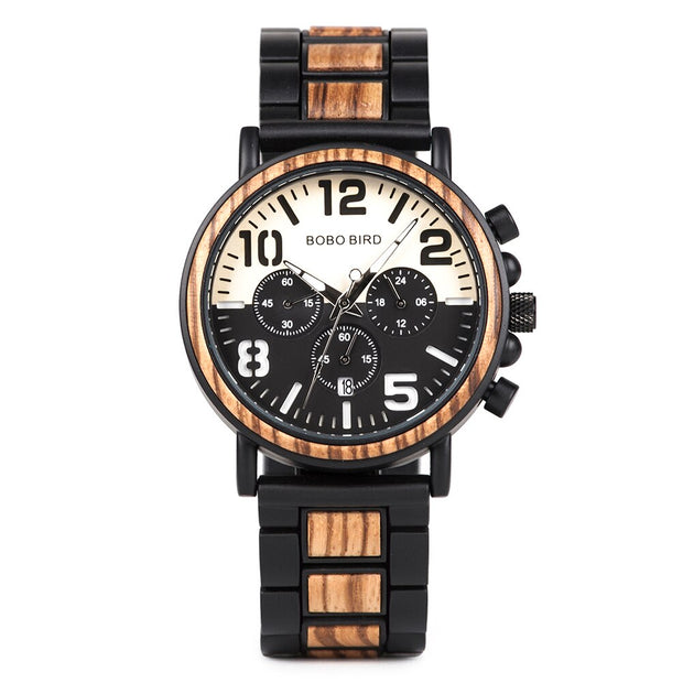 Men's Wooden Stylish Quartz Watch