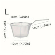 Multifunctional Foldable Stainless Steel Colander for Kitchen Use