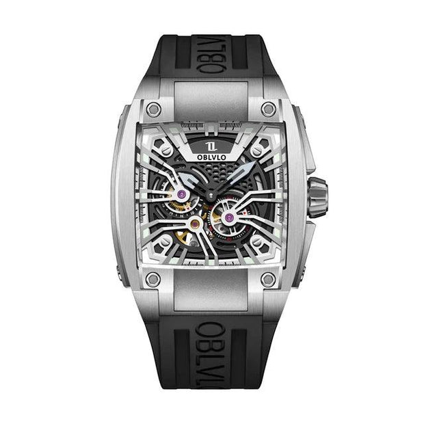 OBLVLO King Kong series Men Sport Watch Sapphire Glass Luminous Waterproof Watches Men Mechanical Automatic Watches