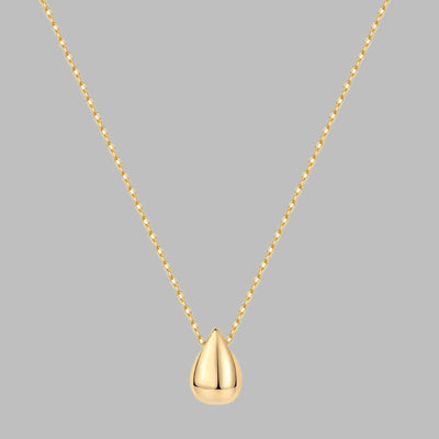 PAVOI 14K Gold Plated Pear Necklace | Stylish Dainty Gold Jewelry for Women
