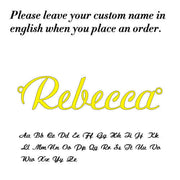 Personalized Name Necklace with Box Chain - Custom Handmade Jewelry
