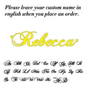 Personalized Name Necklace with Box Chain - Custom Handmade Jewelry