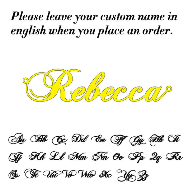Personalized Name Necklace with Box Chain - Custom Handmade Jewelry