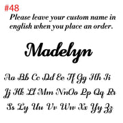 Personalized Name Necklace with Box Chain - Custom Handmade Jewelry