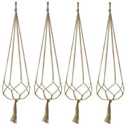 Pot Pocket Plant Holders Plant holders 6 Piece Vintage Flower Garden Hanger Macrame Plant Outdoor Pot Parts Pocket
