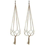 Pot Pocket Plant Holders Plant holders 6 Piece Vintage Flower Garden Hanger Macrame Plant Outdoor Pot Parts Pocket