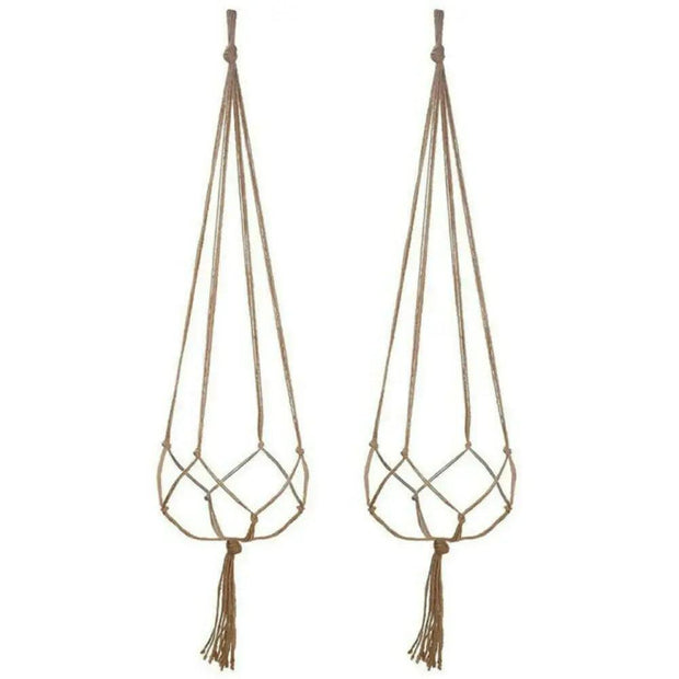 Pot Pocket Plant Holders Plant holders 6 Piece Vintage Flower Garden Hanger Macrame Plant Outdoor Pot Parts Pocket