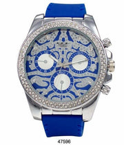 Shine Bright: The Milano Expressions Iced Out Silicon Band Watch