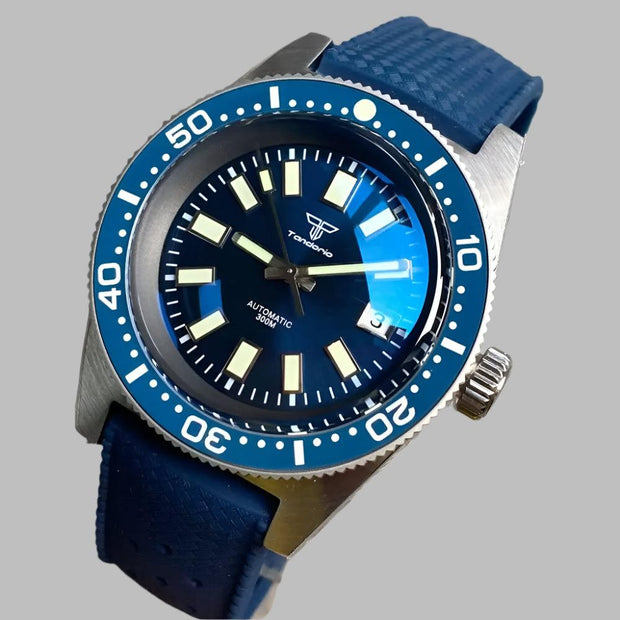 Tandorio 62MAS 41mm Automatic Dive Watch – PT5000 / NH35A Movement | 300M WR | Sapphire | Ceramic Bezel