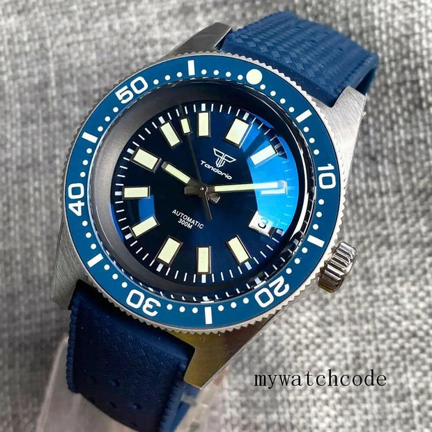 Tandorio 62MAS 41mm Automatic Dive Watch – PT5000 / NH35A Movement | 300M WR | Sapphire | Ceramic Bezel