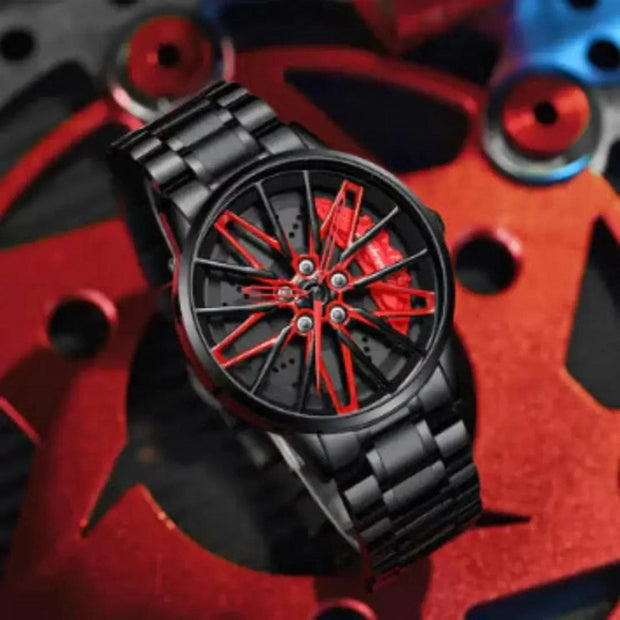 Unique Rotating Dial Watch for Men | Modern Stainless-Steel Timepiece