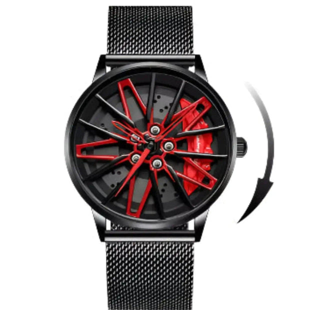 Unique Rotating Dial Watch for Men | Modern Stainless-Steel Timepiece