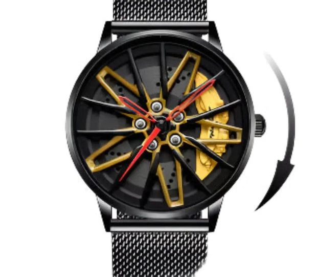 Unique Rotating Dial Watch for Men | Modern Stainless-Steel Timepiece