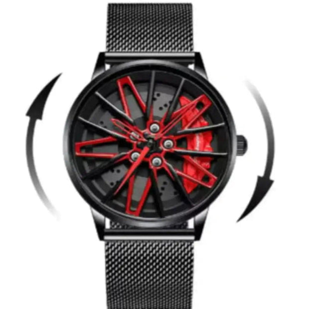 Unique Rotating Dial Watch for Men | Modern Stainless-Steel Timepiece