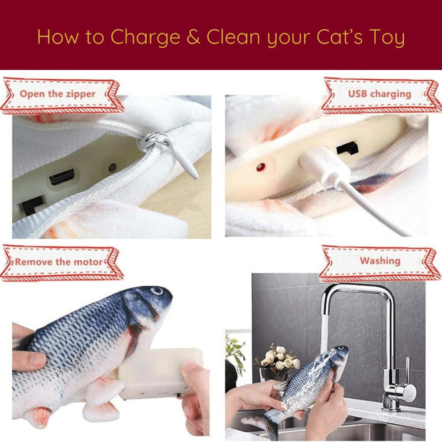 Unleash Your Cat's Inner Hunter with the Flipping Fish!