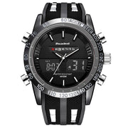 Waterproof Quartz Wristwatches for Men with Digital LED Dial