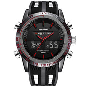 Waterproof Quartz Wristwatches for Men with Digital LED Dial