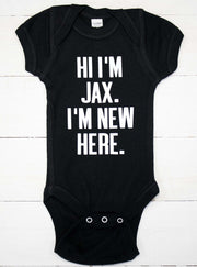 Welcome Baby Boy with Adorable Bodysuit Set - Customizable Name Option
