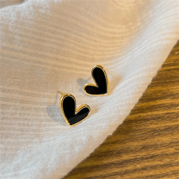 IFYOUOO Vintage Small Heart Earrings for Women Fashion Jewelry Gift Delicate Girly sweet Earrings Girls-Shoppers Preferred Choice