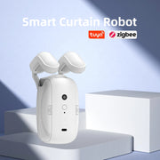 Works with Tuya  Zigbee Smart Curtain Driver Robot For Roman I Type U Type Curtains Track Alexa Google Home