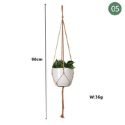 Handmade Plant Hanger Baskets Flowerpots/Hanging Balcony Decoration Knotted lifting Rope-Shoppers Preferred Choice