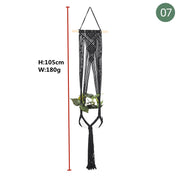 Handmade Plant Hanger Baskets Flowerpots/Hanging Balcony Decoration Knotted lifting Rope-Shoppers Preferred Choice