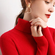 2025 Women Turtleneck Sweater Knitted Soft Pullovers Cashmere Jumpers Basic Solid Soft Sweaters Women Autumn Winter Casual Top