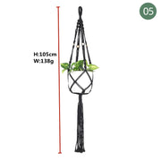 Handmade Plant Hanger Baskets Flowerpots/Hanging Balcony Decoration Knotted lifting Rope-Shoppers Preferred Choice