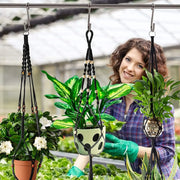 Handmade Plant Hanger Baskets Flowerpots/Hanging Balcony Decoration Knotted lifting Rope-Shoppers Preferred Choice