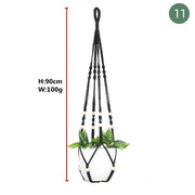 Handmade Plant Hanger Baskets Flowerpots/Hanging Balcony Decoration Knotted lifting Rope-Shoppers Preferred Choice