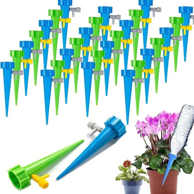 Automatic Drip Irrigation System Self Watering Spike For Flower Plants Greenhouse Garden Adjustable Auto Water Dripper Device