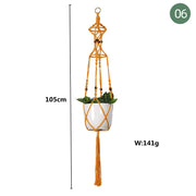 Handmade Plant Hanger Baskets Flowerpots/Hanging Balcony Decoration Knotted lifting Rope-Shoppers Preferred Choice